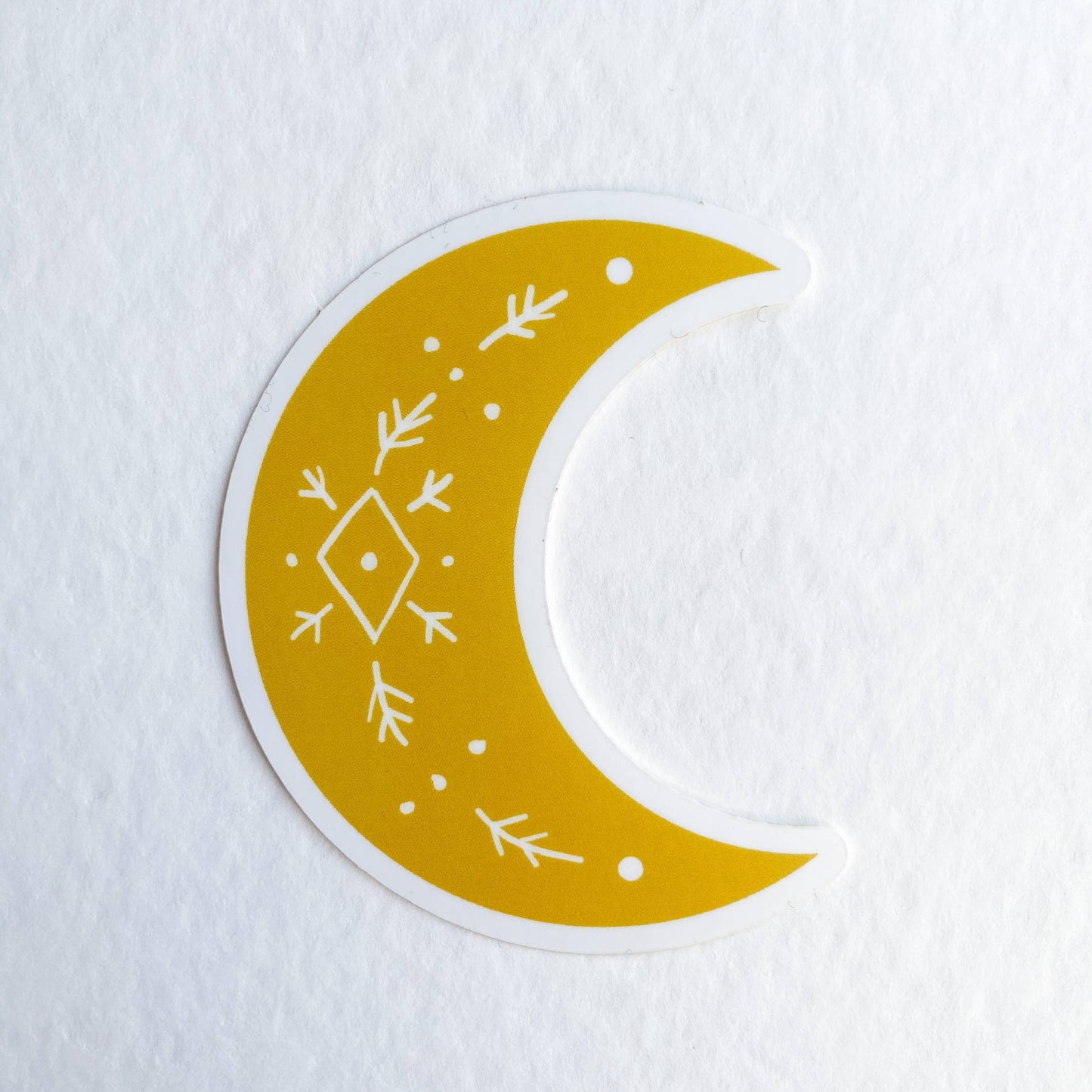 Golden Solstice Moon Sticker