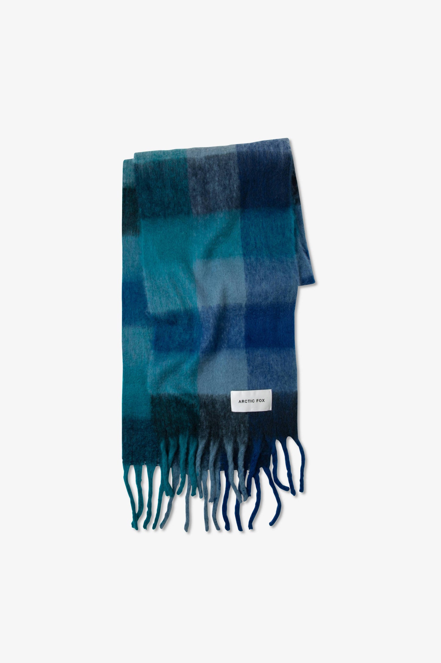 Arctic Fox The Reykjavik Scarf - 100% Recycled - Blue Check - AW24