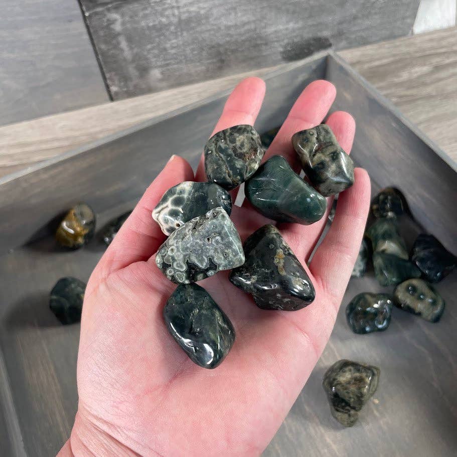 Keystone Crystals - Ocean Jasper Tumbled Stones