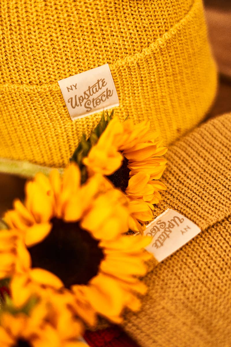 Upstate Stock Sunflower Upcycled Cotton Watchcap