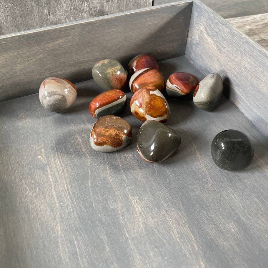 Polychrome Jasper Tumbled Stones – Keystone Crystals