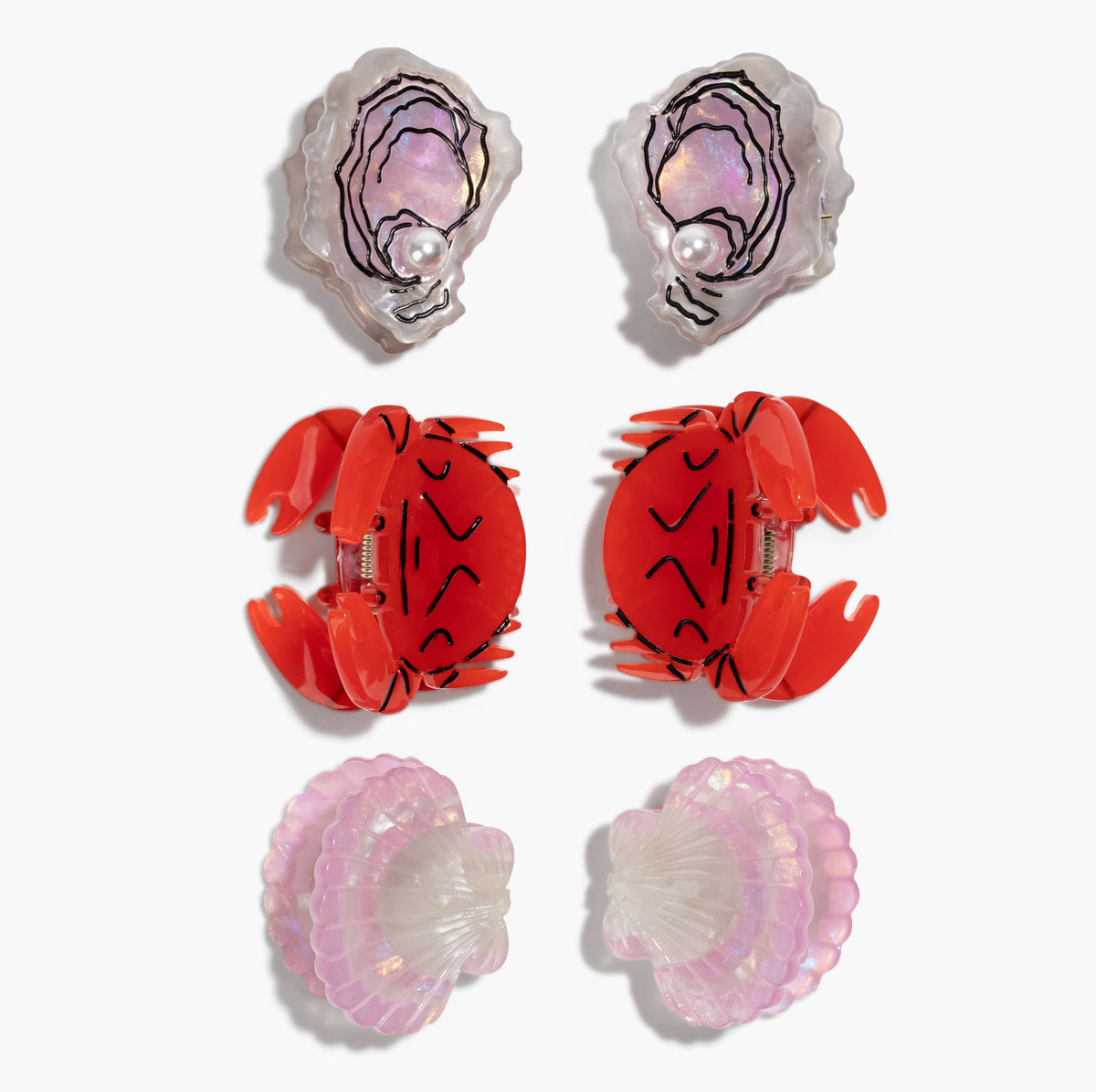Jenny Lemons - Micro Seafood Hair Claw Clip Set
