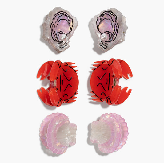 Jenny Lemons - Micro Seafood Hair Claw Clip Set