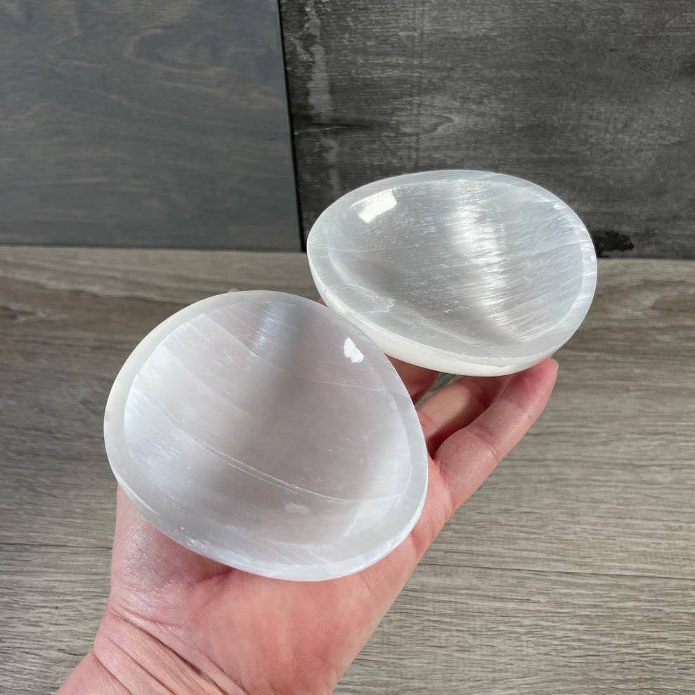 Selenite Bowls – Assorted Shapes & Sizes | Crystal Charging Bowls