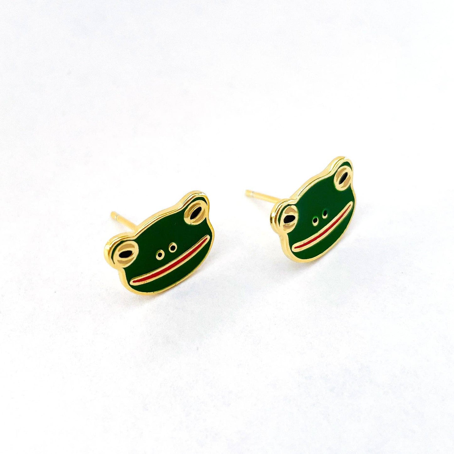 *SALE* Frog Enamel Earrings