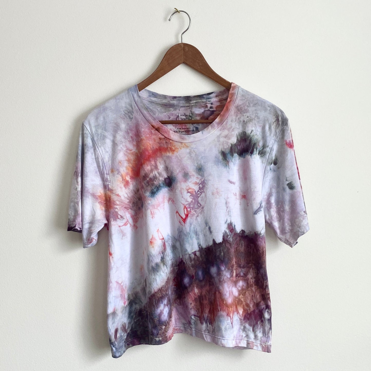 May and Mary Tie Dyed Bamboo Gender Neutral Crop Tee - New Spring