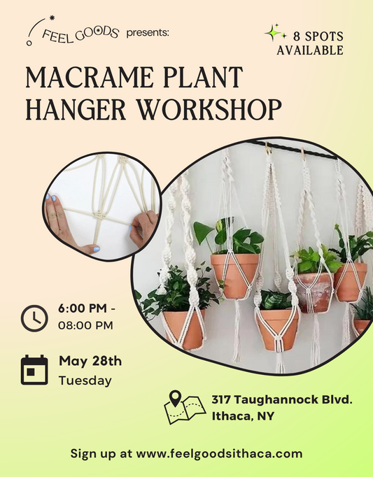 May 28th Macrame Plant Hanger Workshop