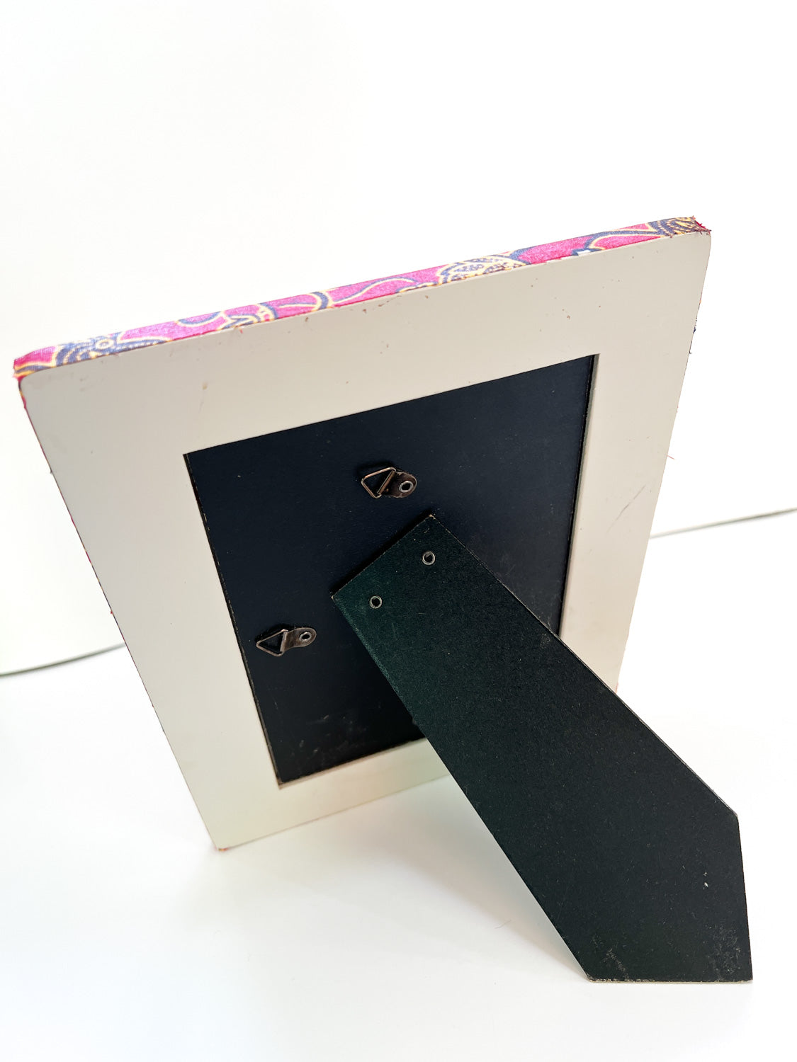 Ankara Picture Frame - medium red with floral