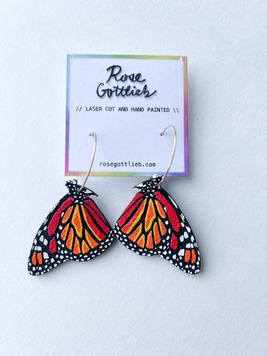 Rose Gottlieb Earrings - monarch hoops