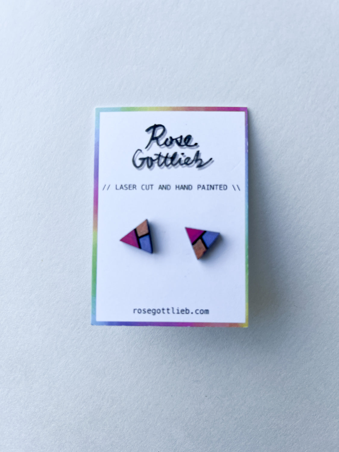 Rose Gottlieb Earrings - small triangle studs*