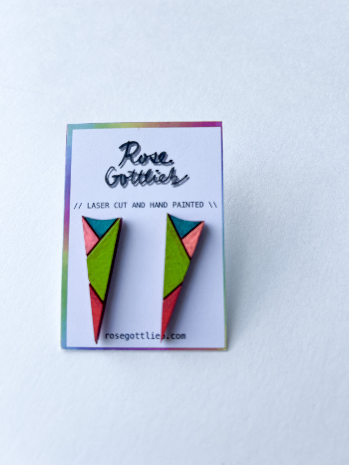 Rose Gottlieb Earrings - long triangle studs*