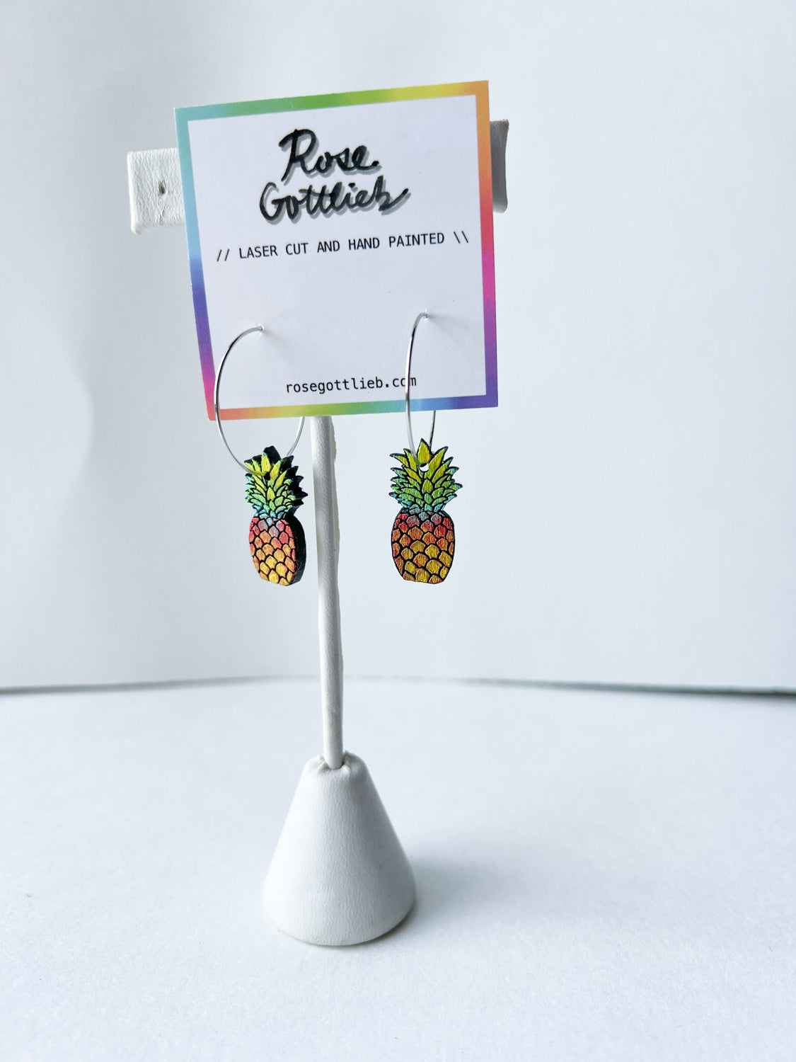 Rose Gottlieb Earrings - pineapple hoops