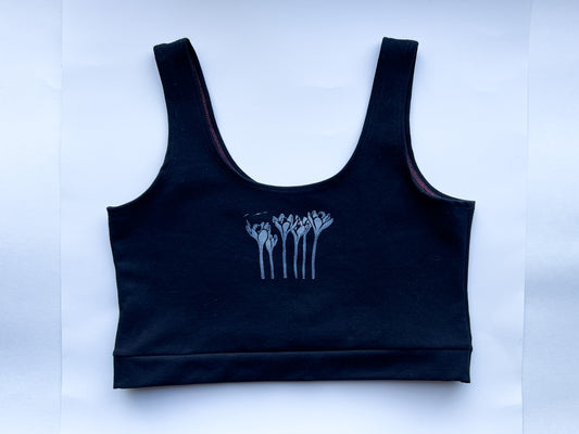 May and Mary Handmade Bra Top - Black