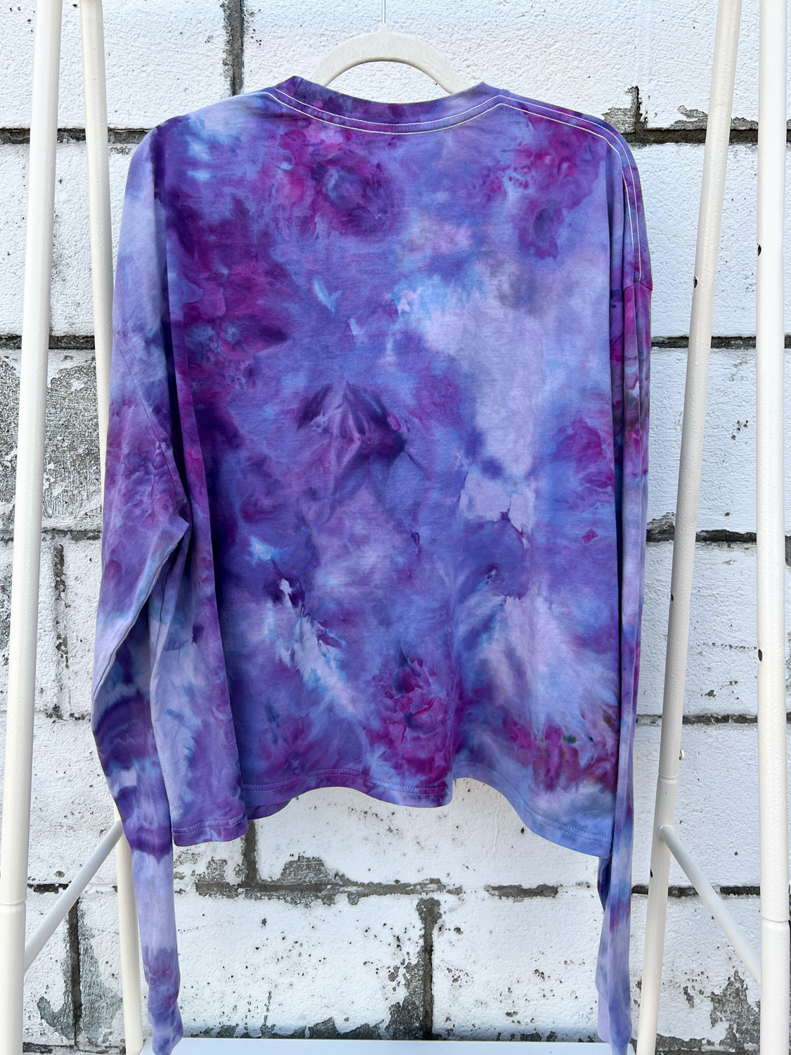 May and Mary Organic Cotton Long Sleeve Crop Tee - Royal