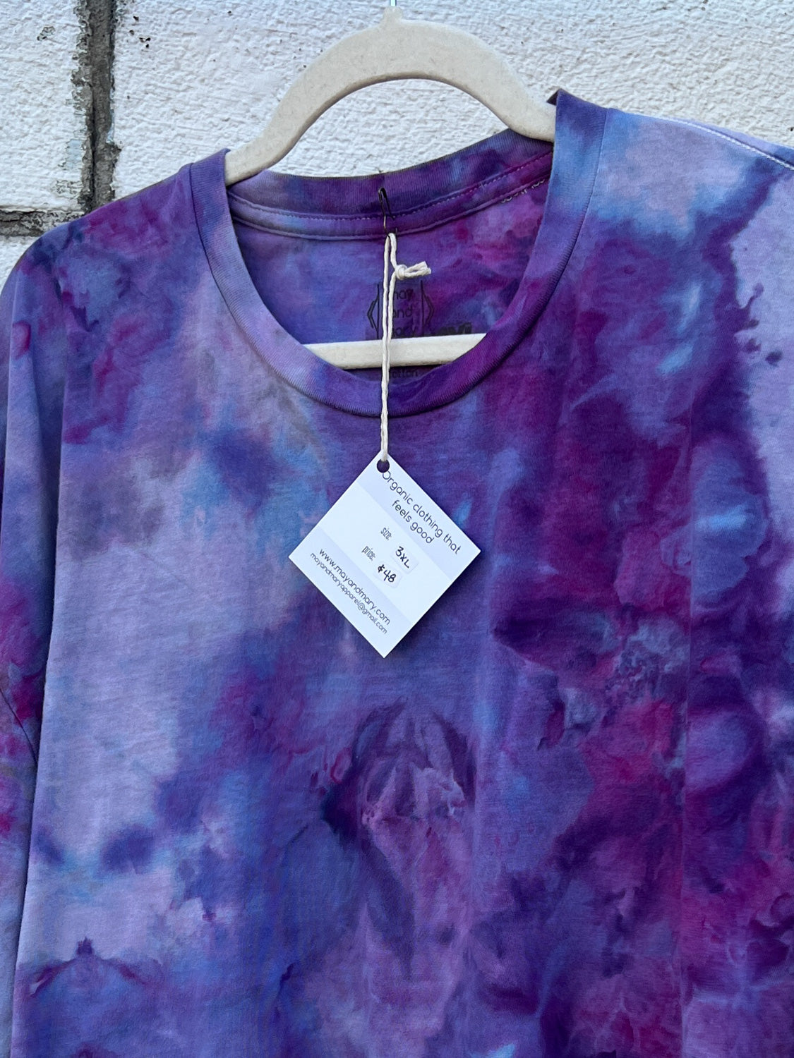 May and Mary Organic Cotton Long Sleeve Crop Tee - Royal