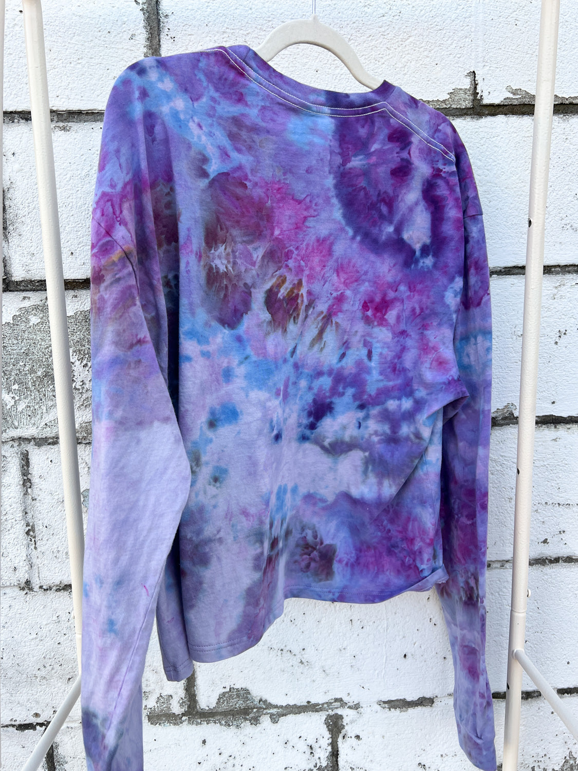 May and Mary Organic Cotton Long Sleeve Crop Tee - Royal