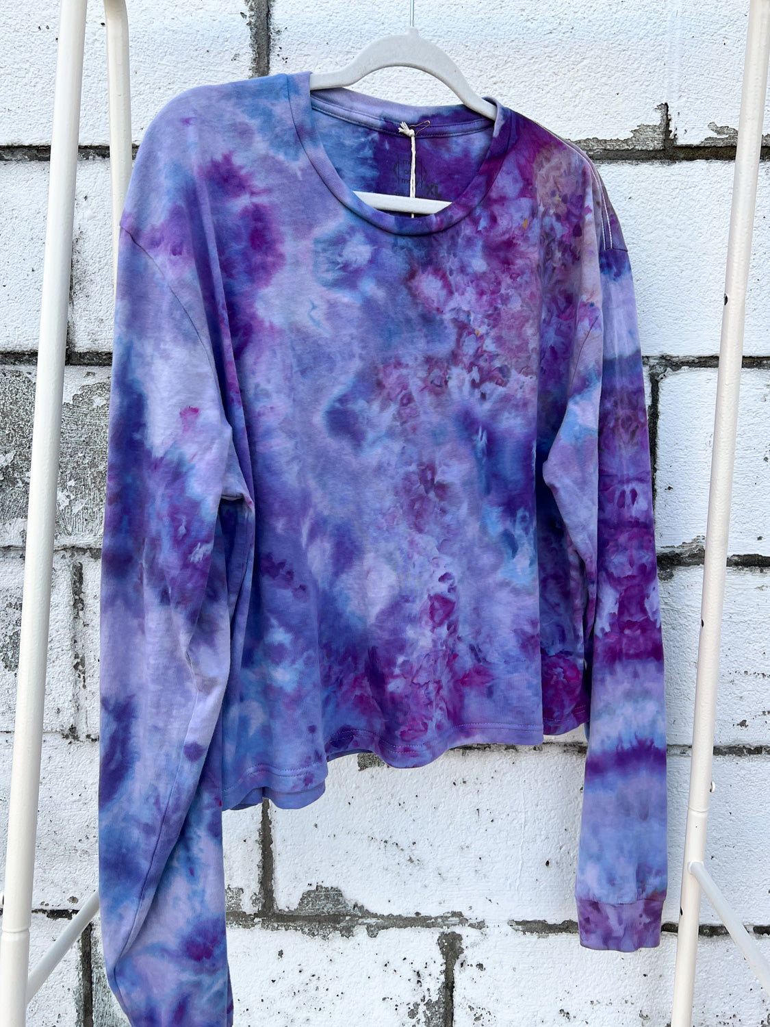 May and Mary Organic Cotton Long Sleeve Crop Tee - Royal