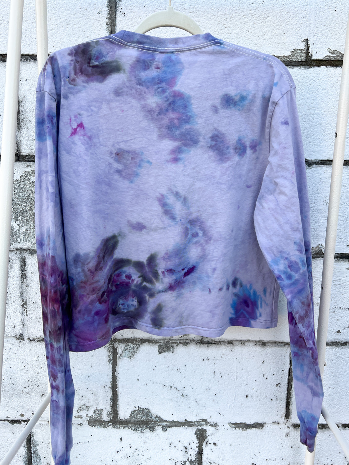 May and Mary Organic Cotton Long Sleeve Crop Tee - Royal