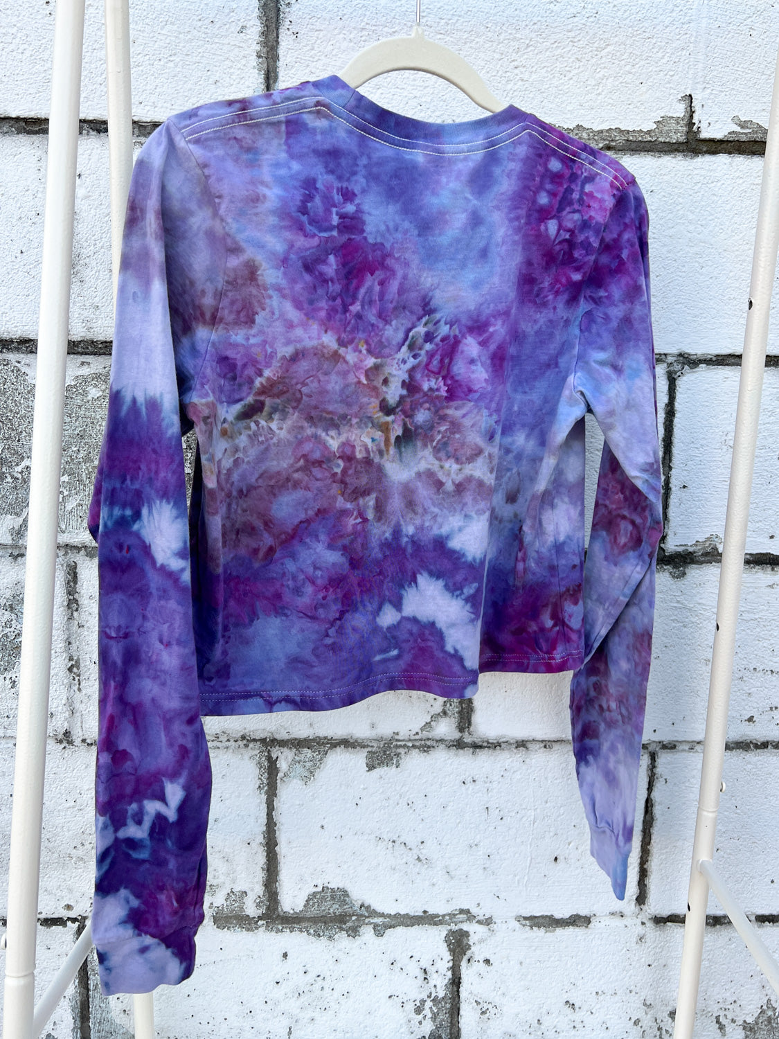 May and Mary Organic Cotton Long Sleeve Crop Tee - Royal