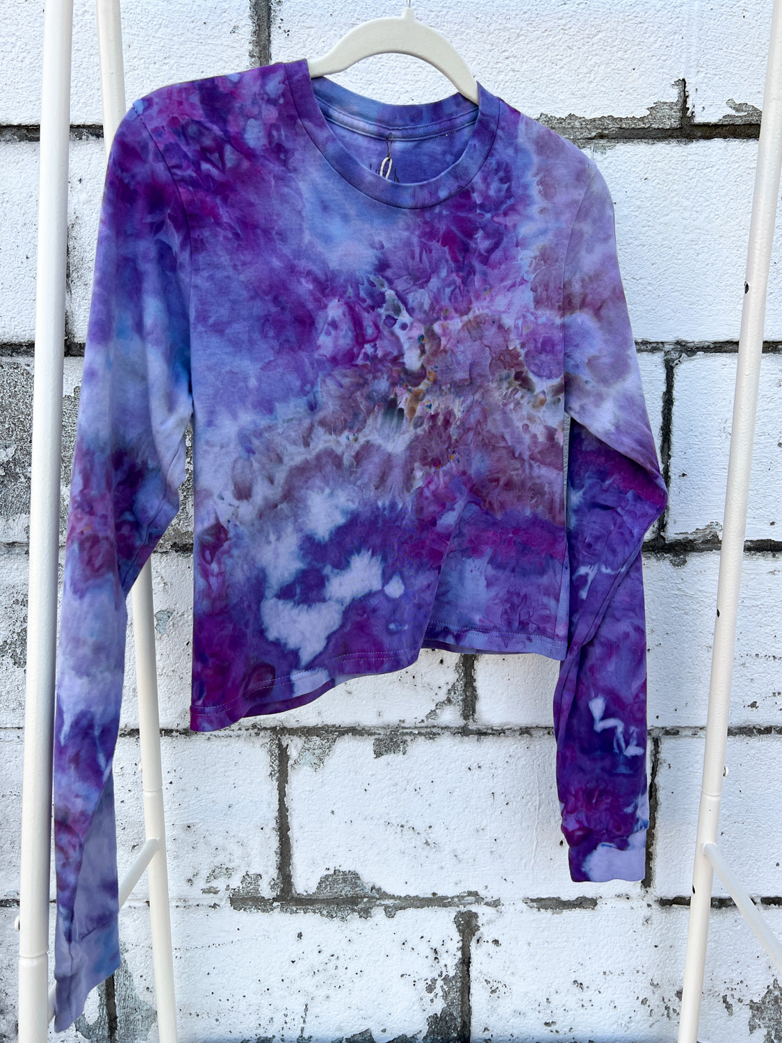 May and Mary Organic Cotton Long Sleeve Crop Tee - Royal