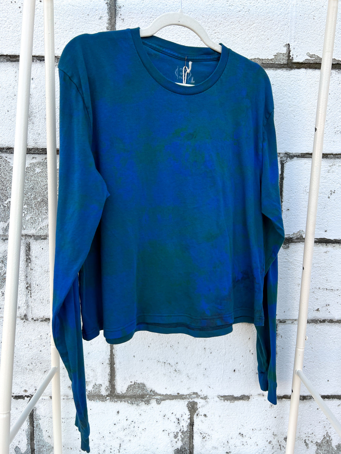 May and Mary Organic Cotton Long Sleeve Crop Tee - Earth