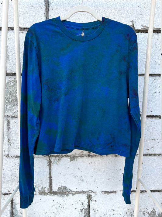 May and Mary Organic Cotton Long Sleeve Crop Tee - Earth