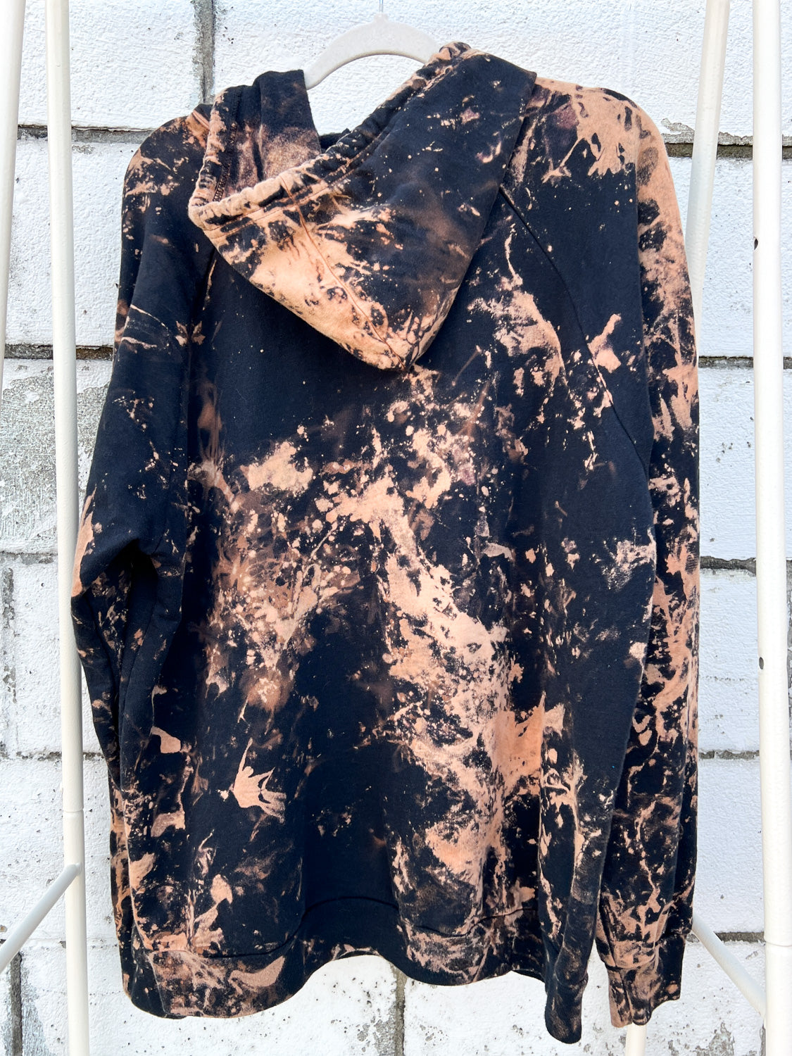 May and Mary Organic Cotton Tie Dye Hoodie- Fire Moon