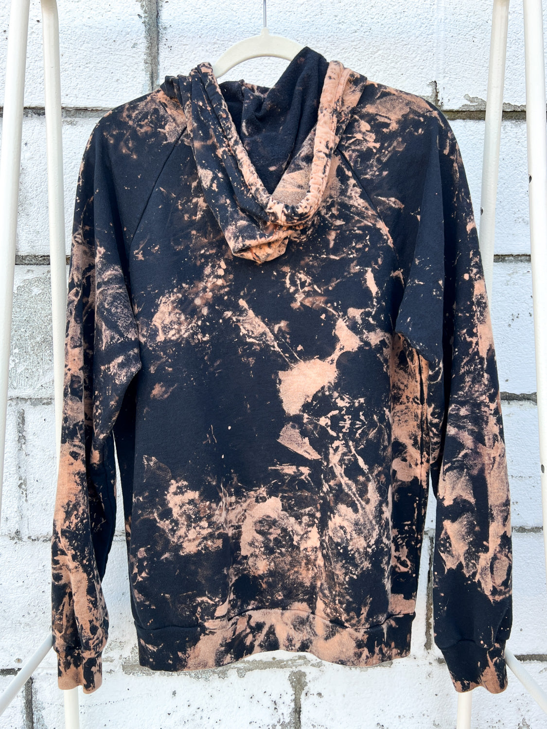 May and Mary Organic Cotton Tie Dye Hoodie- Fire Moon