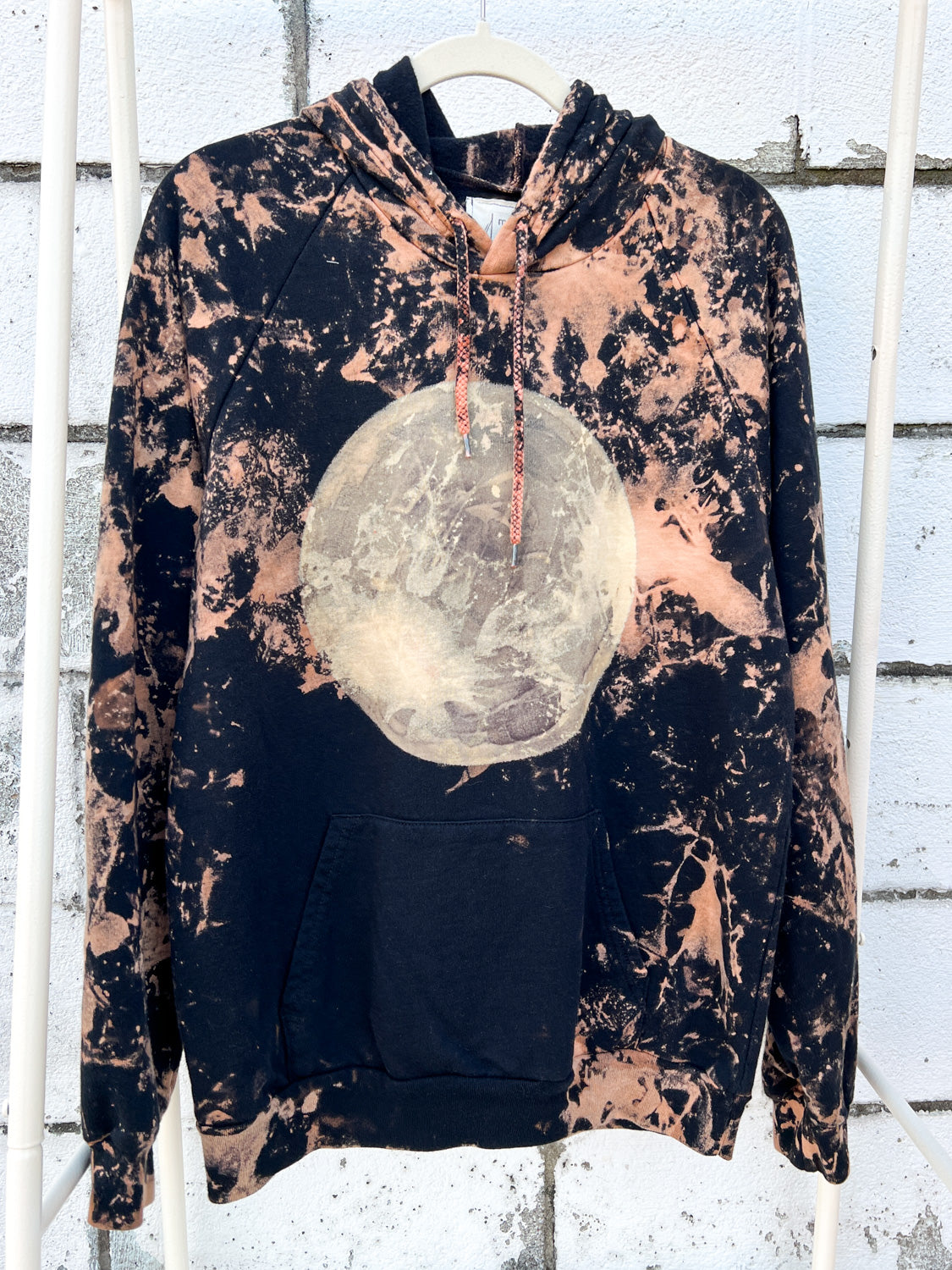 May and Mary Organic Cotton Tie Dye Hoodie- Fire Moon