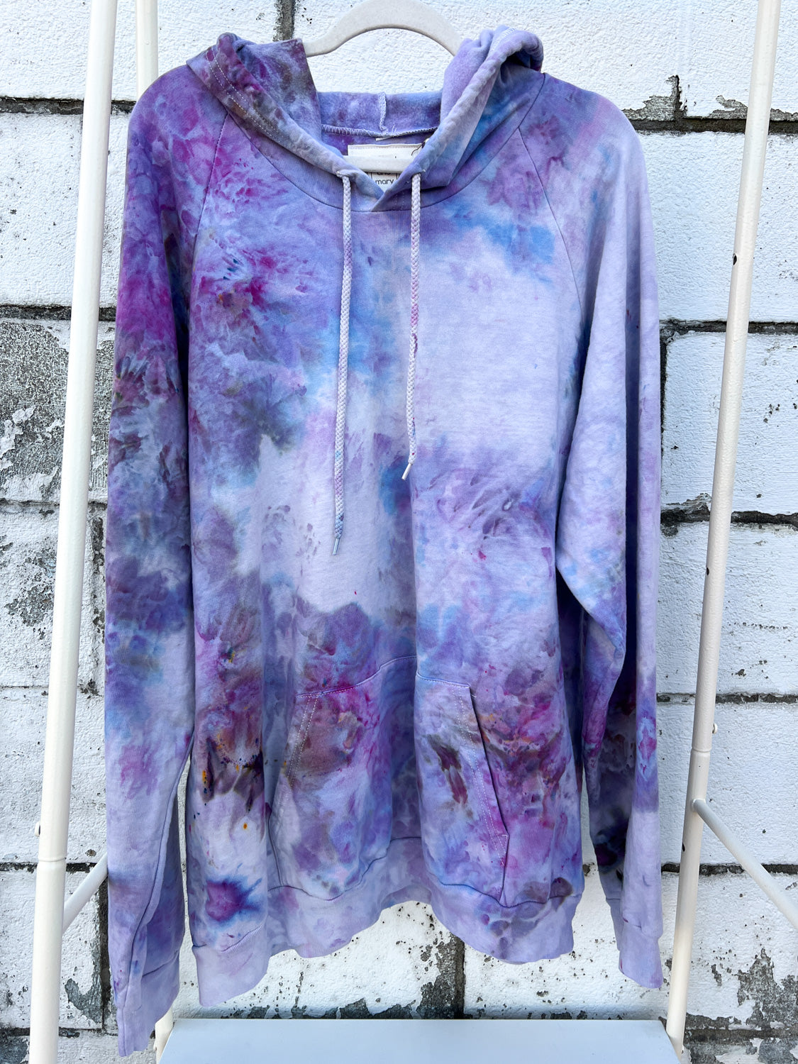 May and Mary Organic Cotton Tie Dye Hoodie- Royal