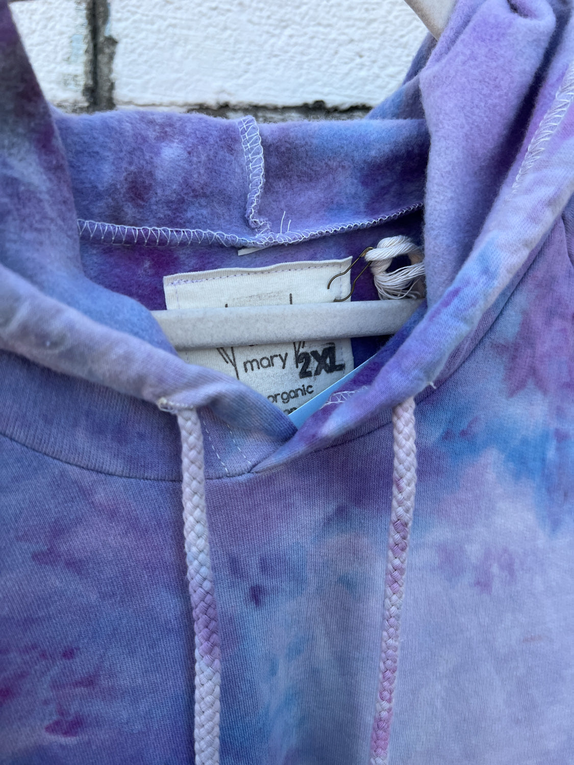May and Mary Organic Cotton Tie Dye Hoodie- Royal