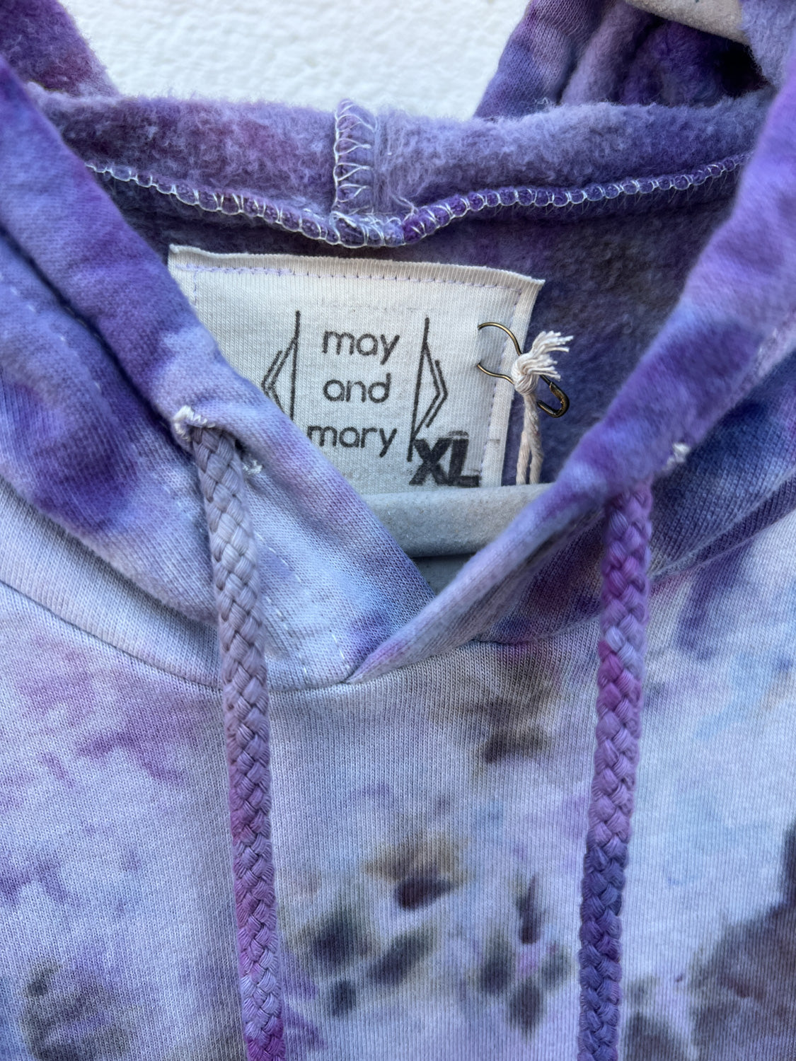 May and Mary Organic Cotton Tie Dye Hoodie- Royal