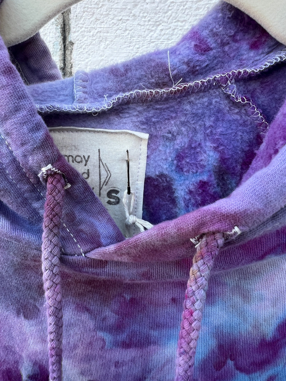 May and Mary Organic Cotton Tie Dye Hoodie- Royal