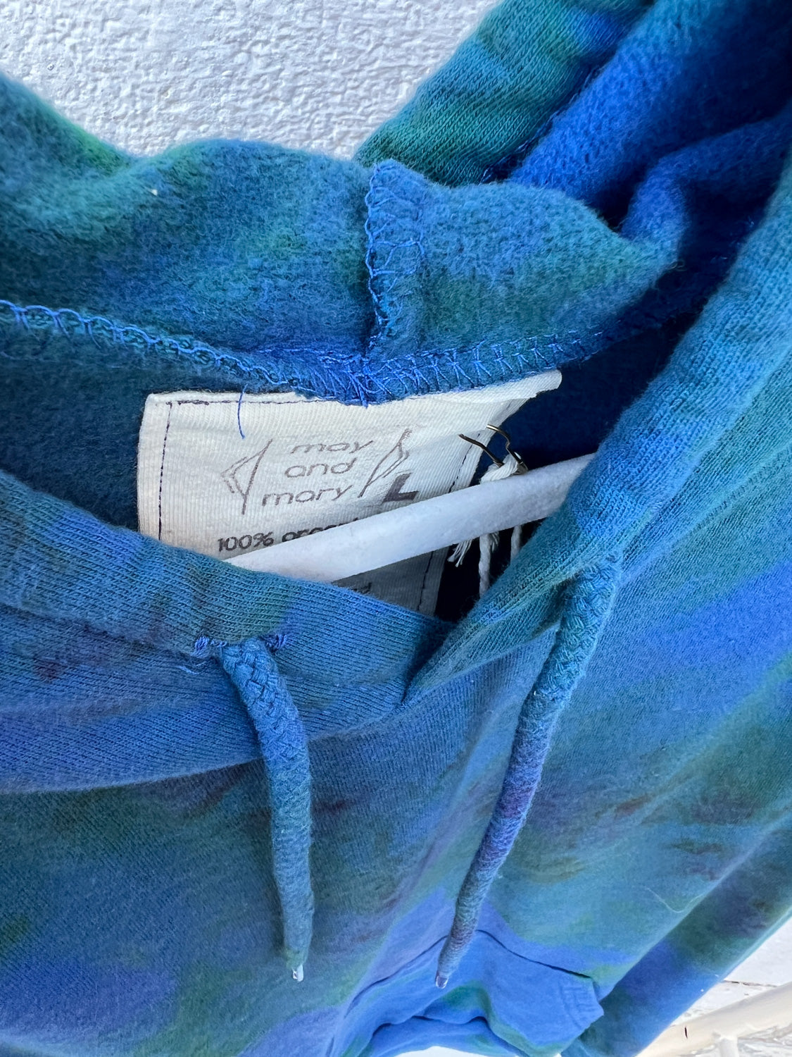 May and Mary Organic Cotton Tie Dye Hoodie- Earth