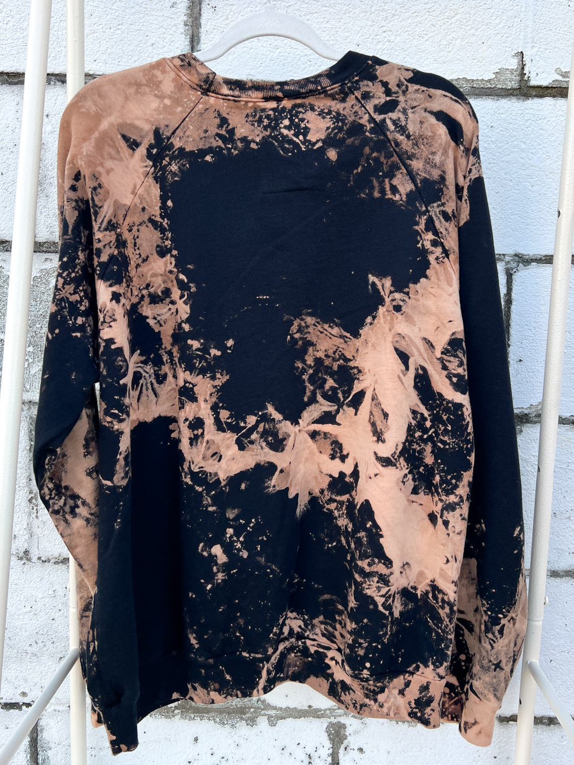 May and Mary Ice Dyed Organic Cotton Sweatshirt- Fire Moon