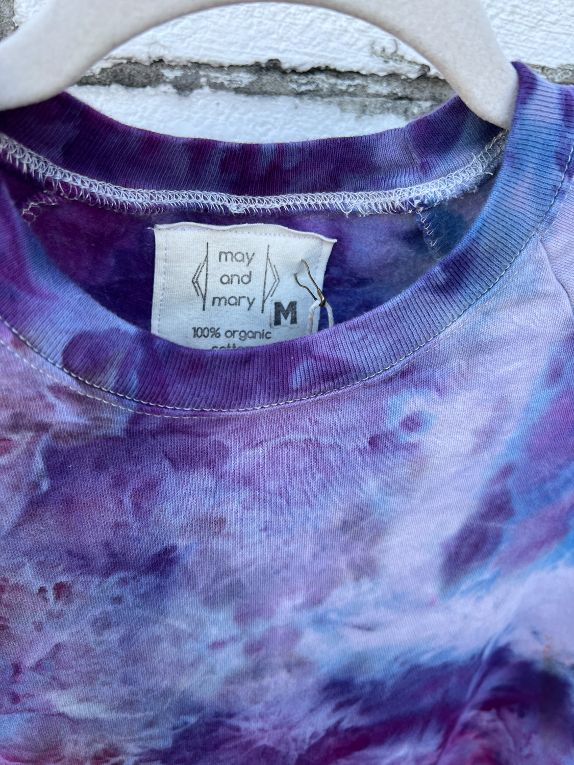 May and Mary Ice Dyed Organic Cotton Sweatshirt- Royal