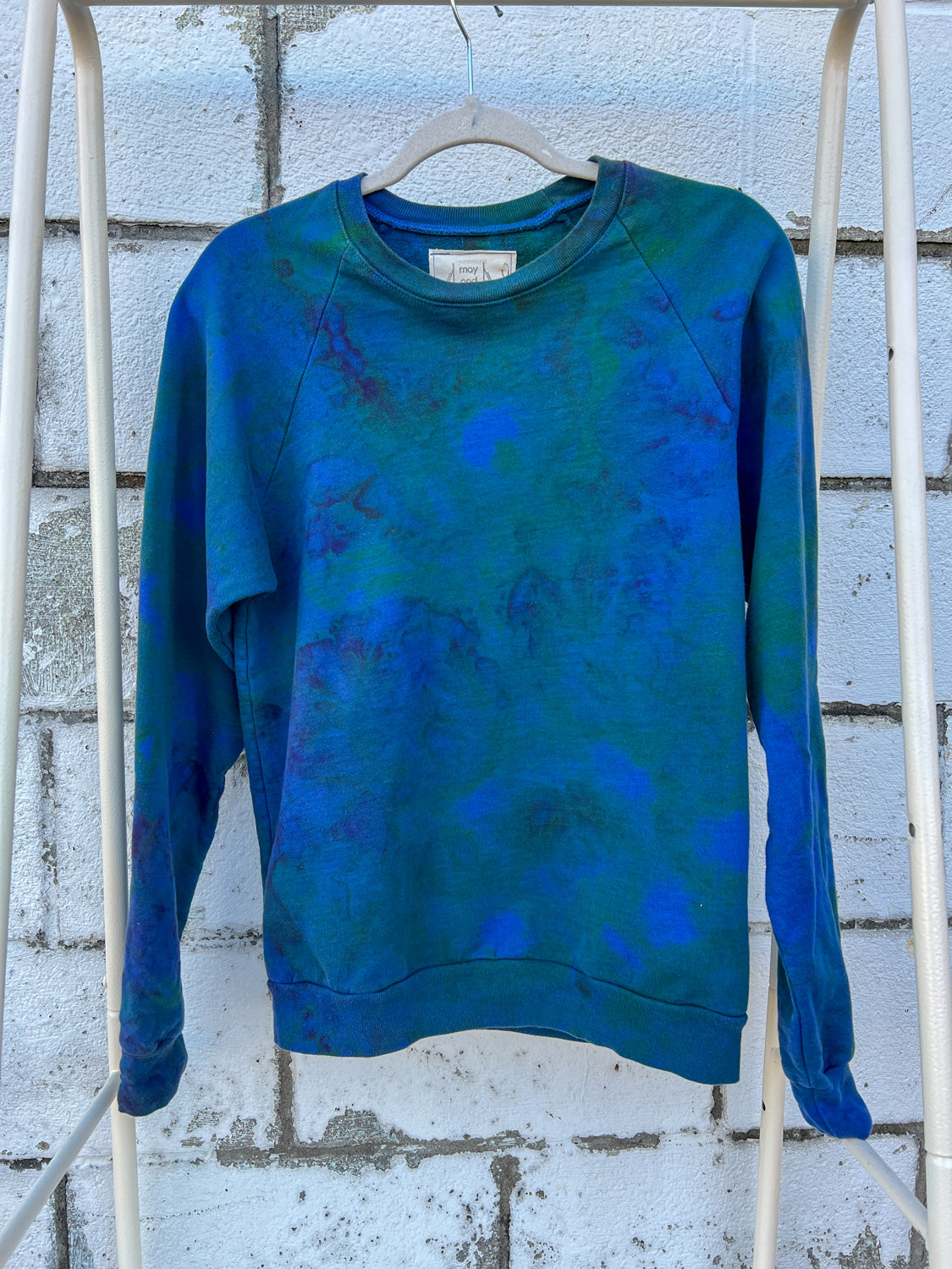May and Mary Ice Dyed Organic Cotton Sweatshirt- Earth