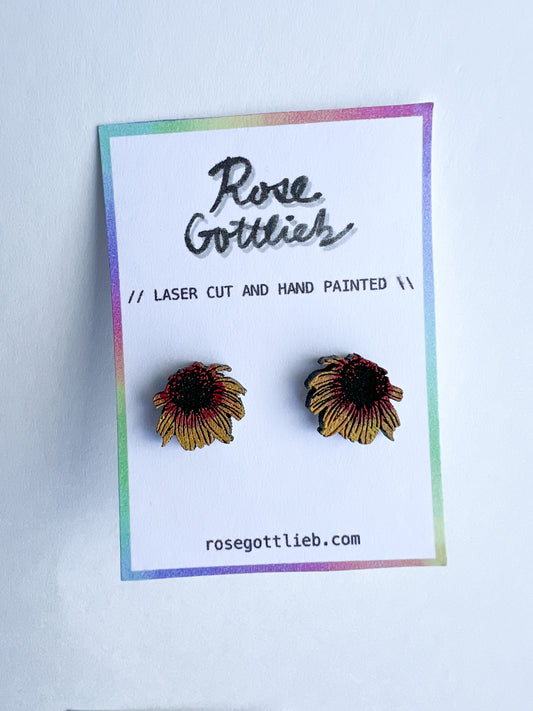 Rose Gottlieb Earrings - sunflower studs