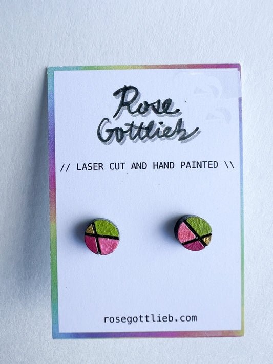Rose Gottlieb Earrings - circle studs