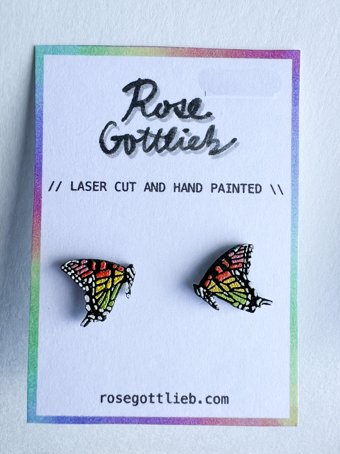 Rose Gottlieb Earrings - fall swallowtail studs