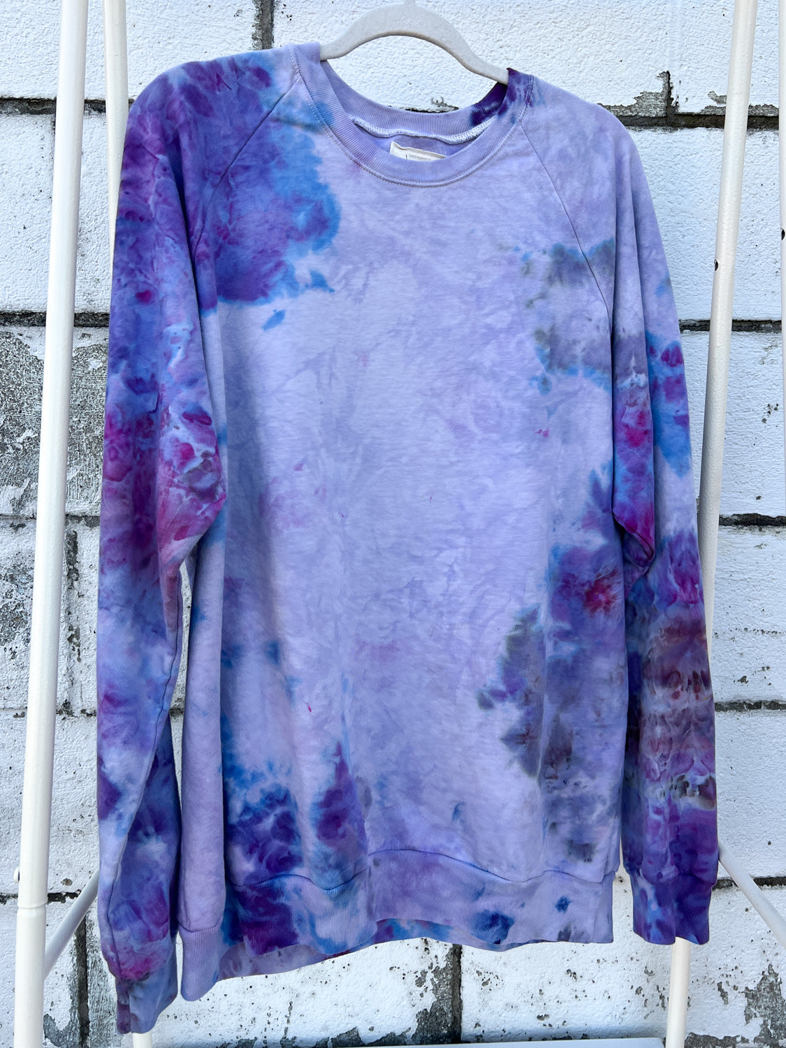 May and Mary Ice Dyed Organic Cotton Sweatshirt- Royal