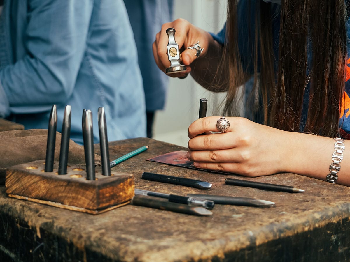 March 20th Stamp Design Necklace Workshop
