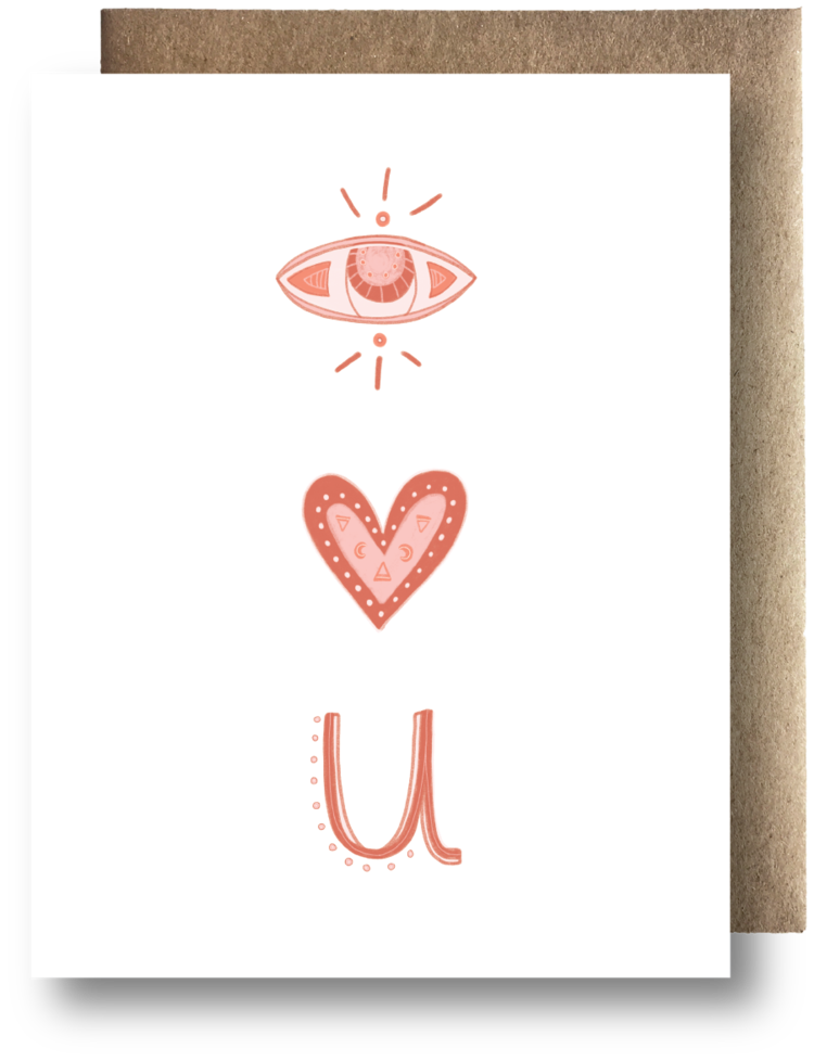 Maija Rebecca Handdrawn Eye Love You
