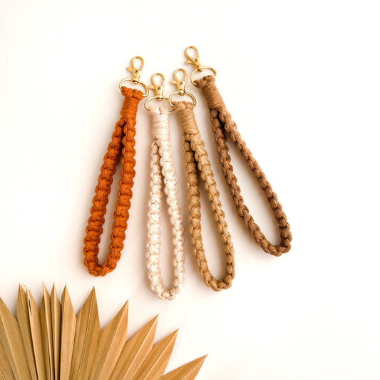 Meraki Macrame Keychain Wristlet | Boho Car Accessories