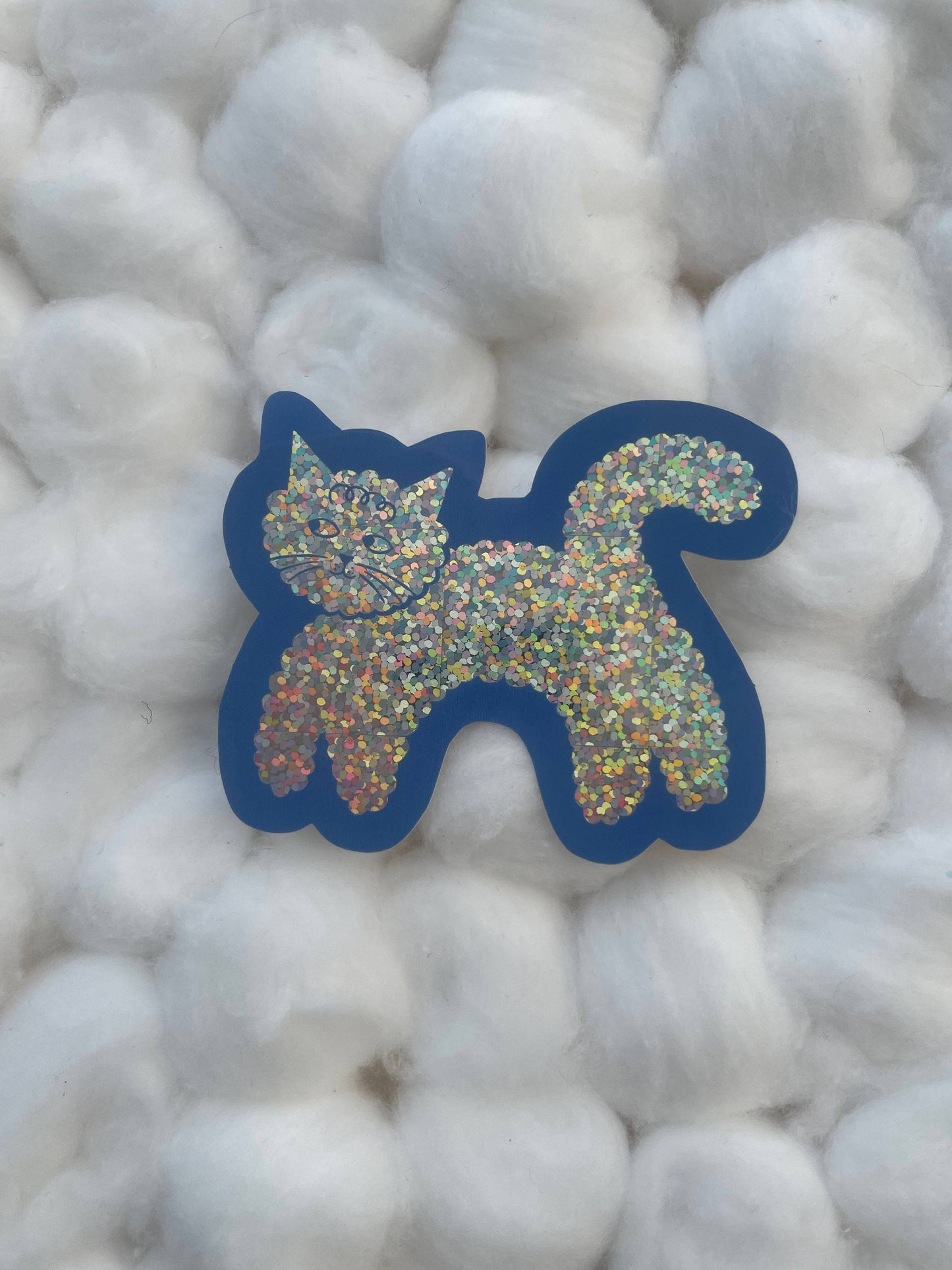 Baby Cats of California - Cloud Cat Glitter Sticker