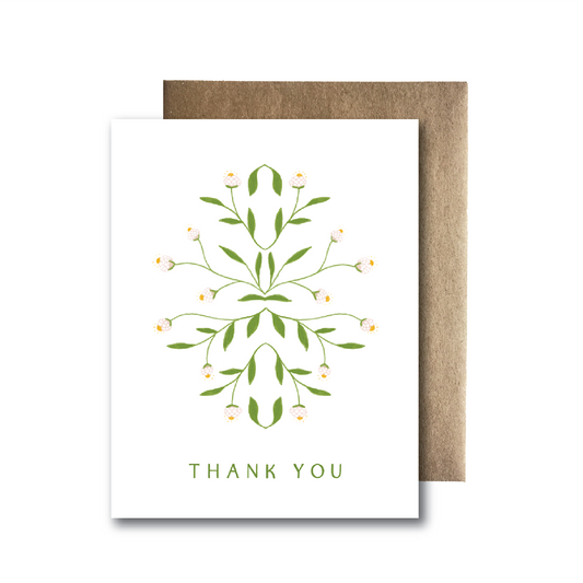 Thank You Floral Symmetry