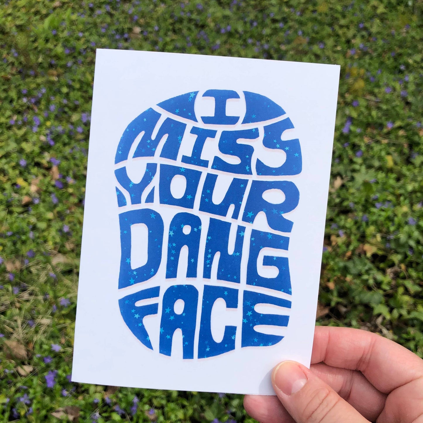 Anna Parade - I Miss Your Dang Face Greeting Card